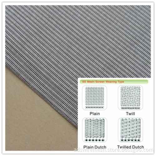 High Quality Ss 304 Dutch Wire Mesh